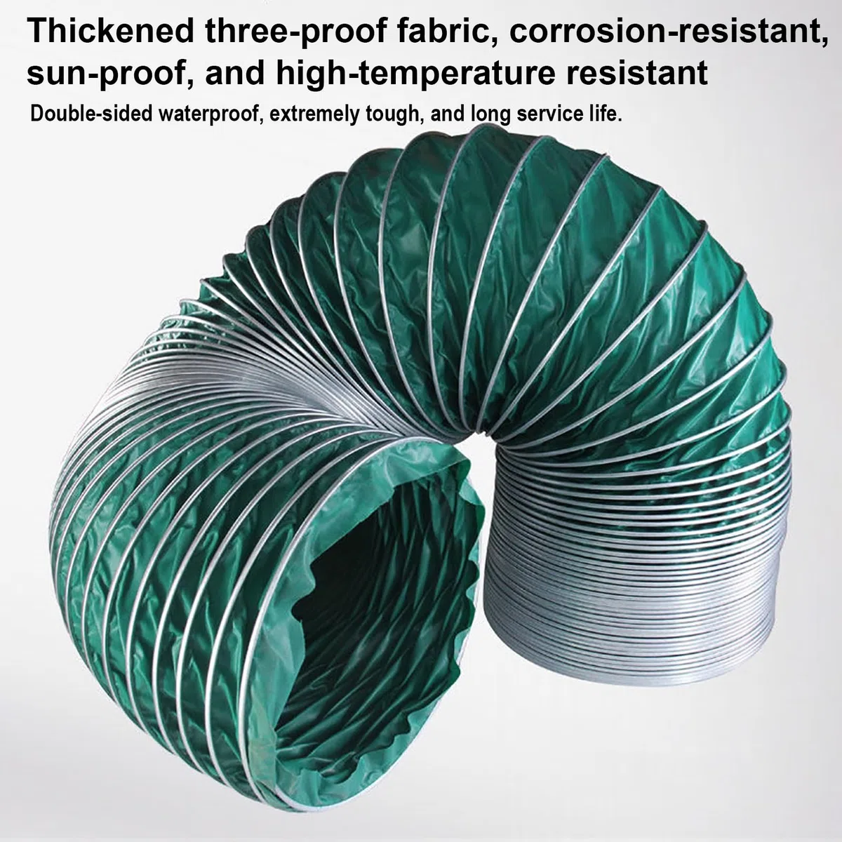 Tuyau flexible en PVC résistant à la chaleur pour sèche-linge, climatisation, hotte, ventilateur, ventilation de serre