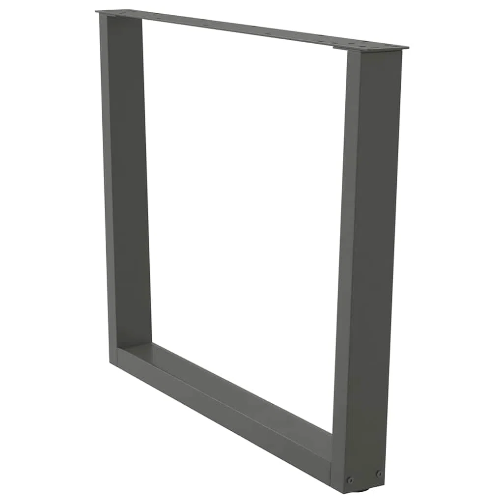 Lot de 3 pieds de table à manger en forme de V en acier anthracite réglables pour table à manger, bureau, table de cuisine, table basse et table d'appoint, montage stable, base durable