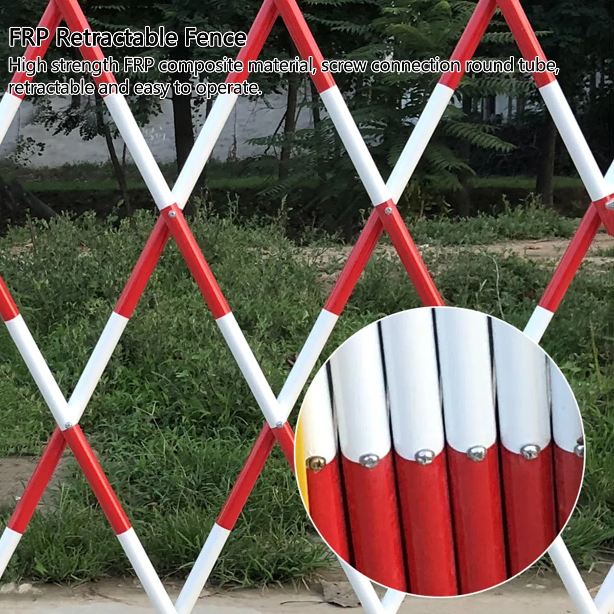 - Barrière de signalisation noire et jaune de 1,1 m x 9,5 m, portable et pliable pour stationnement industriel sécurisé et protection d'allée