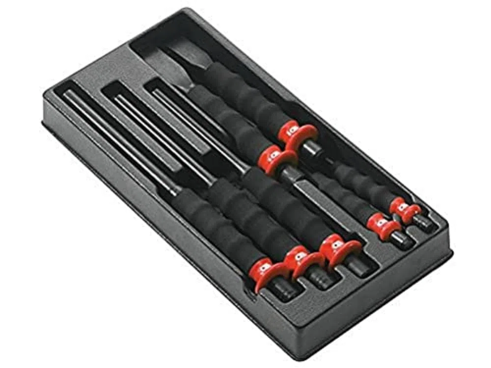 BLACK+DECKER FACOM - Module Chasse Goupilles Gainées 11 Pièces - MOD.CG - Jeux d'Outils de Frappe - Pose ou Extraction d'un Élément Bloquant - Matériau Robuste et Durable - Outillage à Main