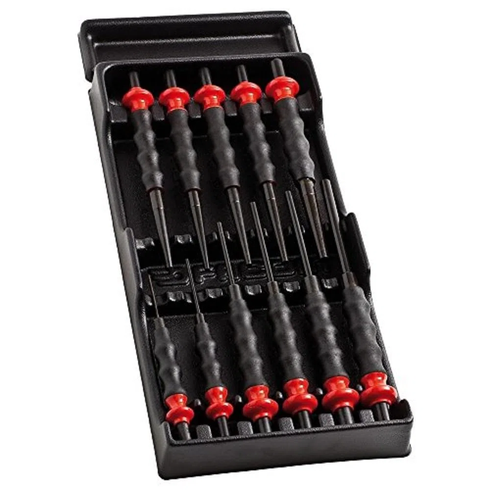 BLACK+DECKER FACOM - Module Chasse Goupilles Gainées 11 Pièces - MOD.CG - Jeux d'Outils de Frappe - Pose ou Extraction d'un Élément Bloquant - Matériau Robuste et Durable - Outillage à Main