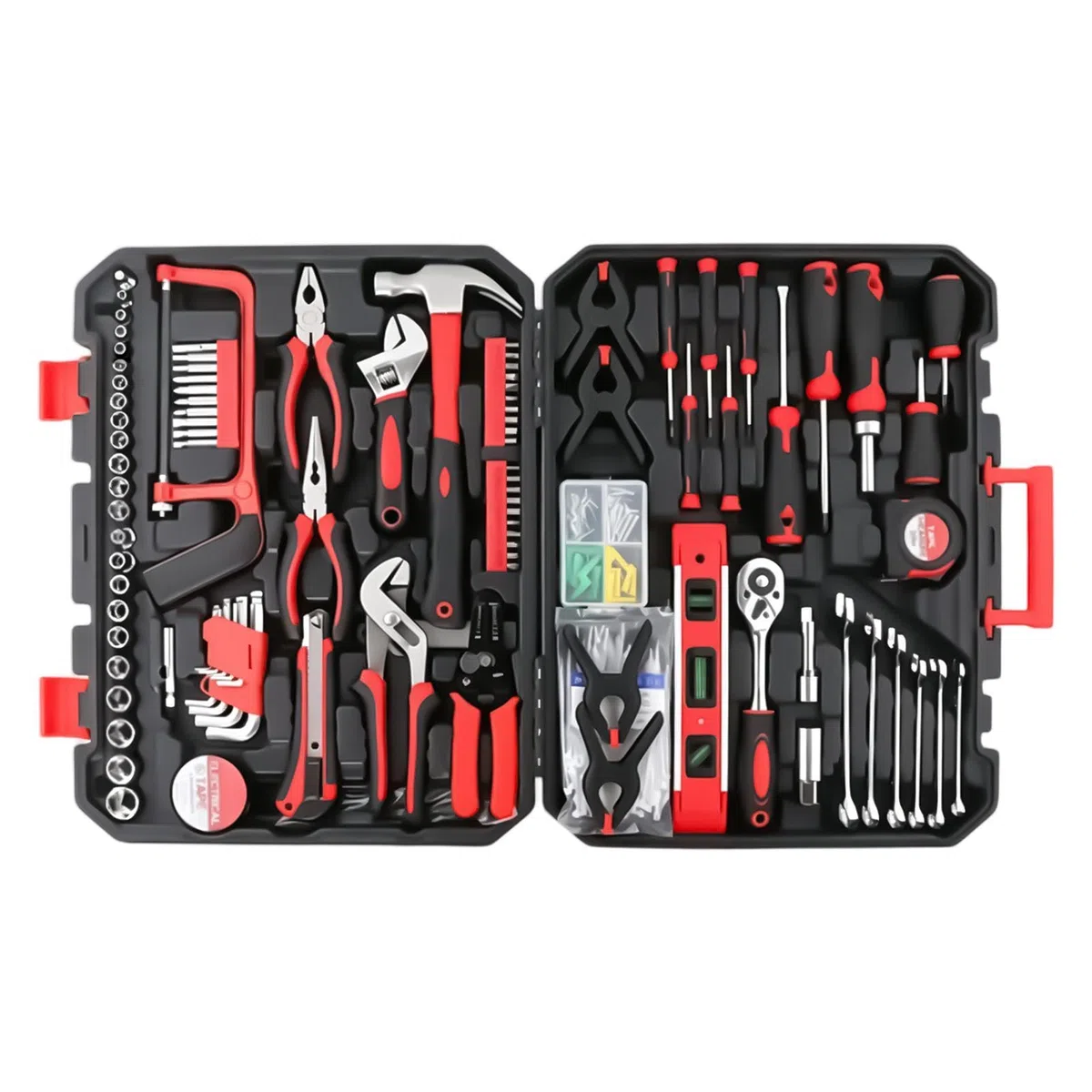 Kit de Outils Ménager Coffret Multifonction de Réparation Portable