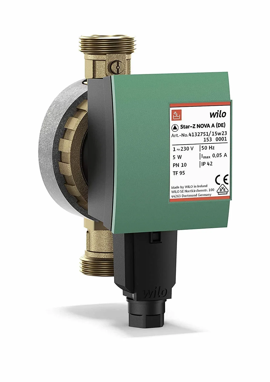 Wilo 4132751 Pompe de circulation et de chauffage Star-Z PN 10 NOVA A, Rp 1/2"